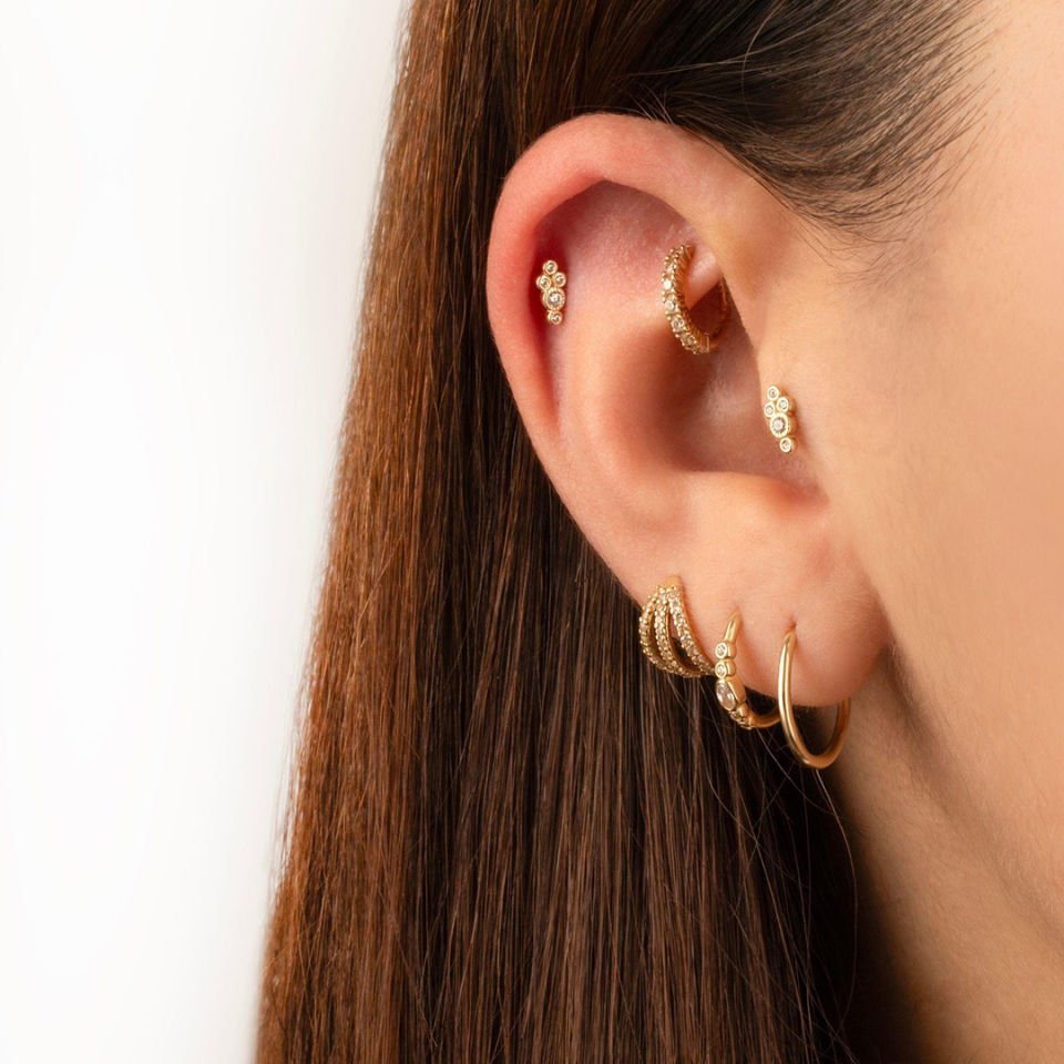 Beş Taşlı Minimal Tragus Piercing