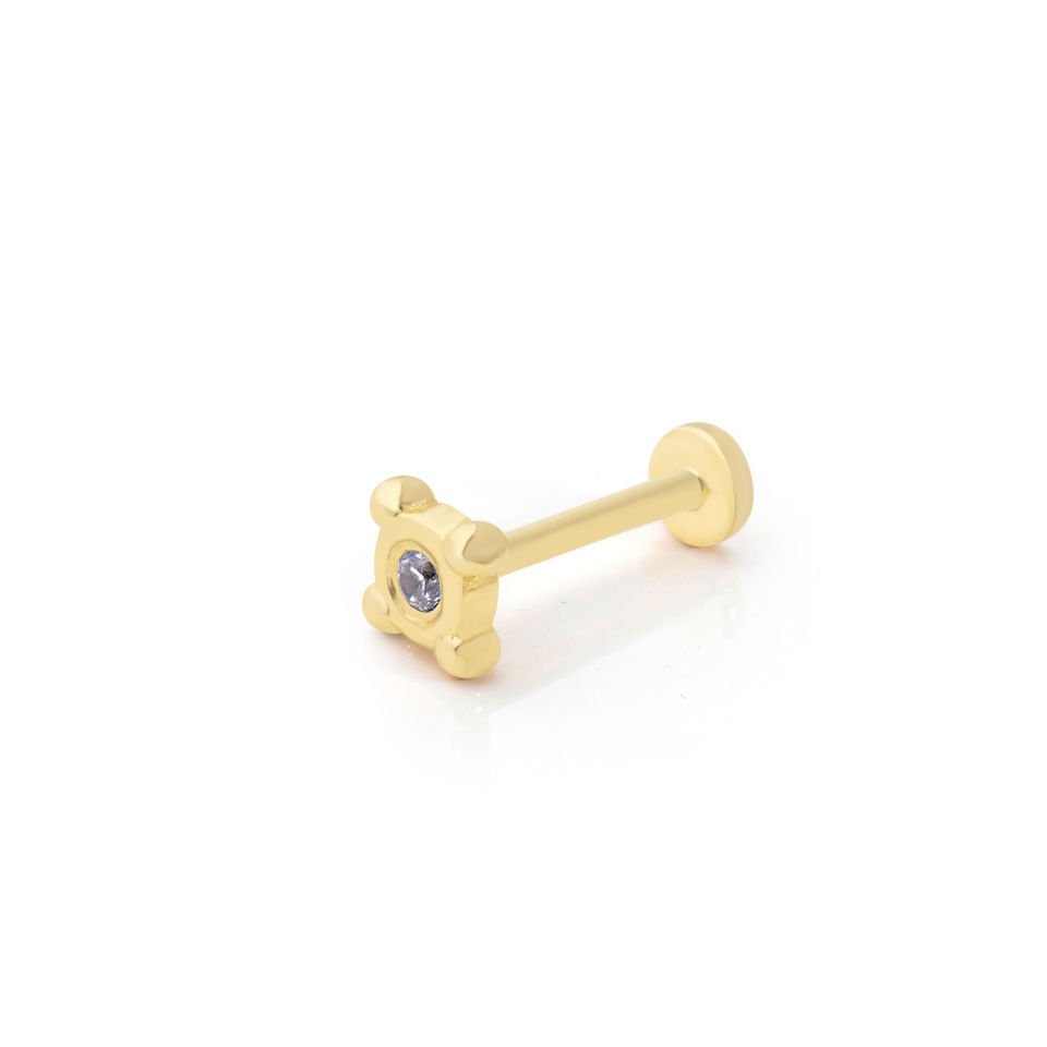 Mini Top Model Silver Mine Tragus Piercing