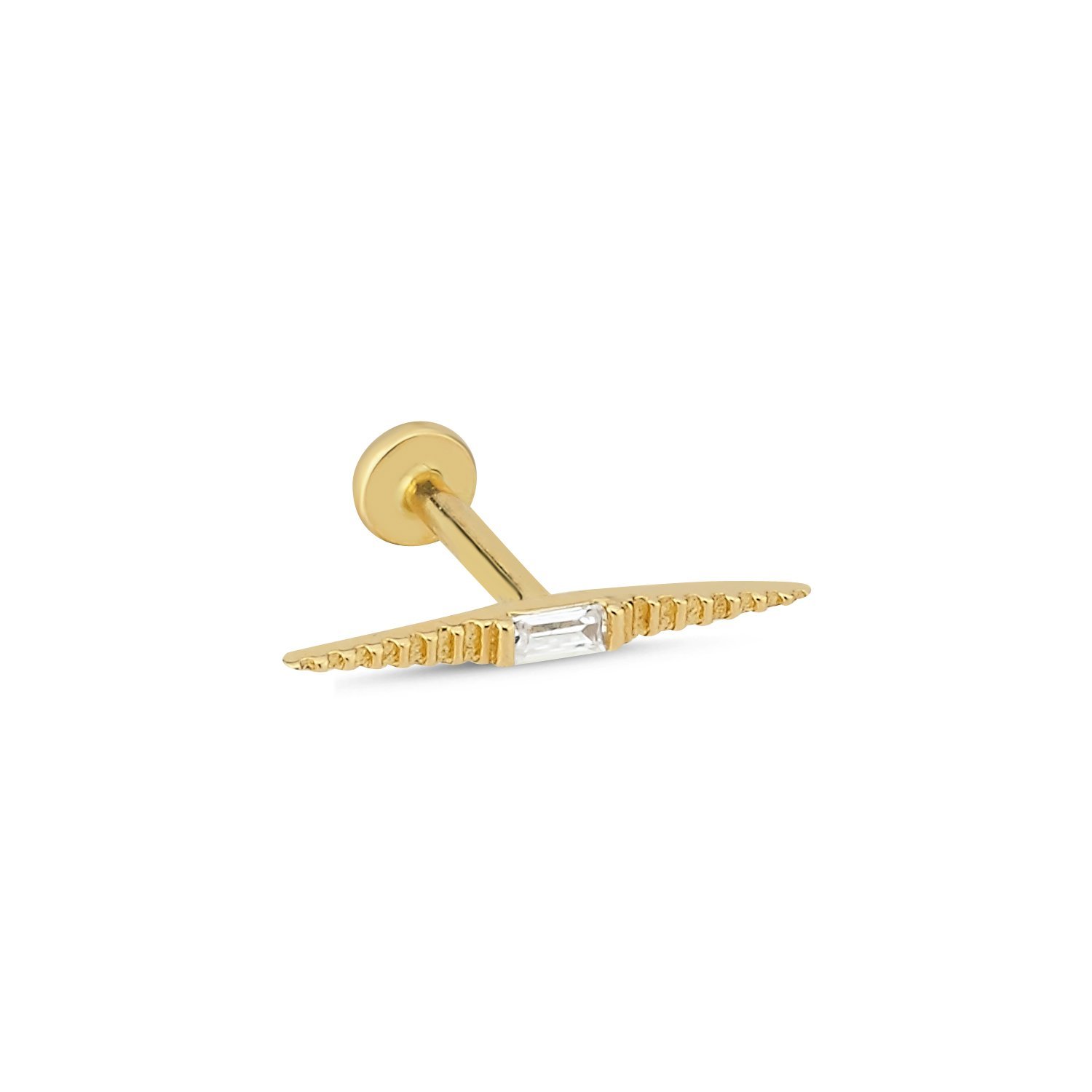 Baget Taş Piramit Tragus Piercing