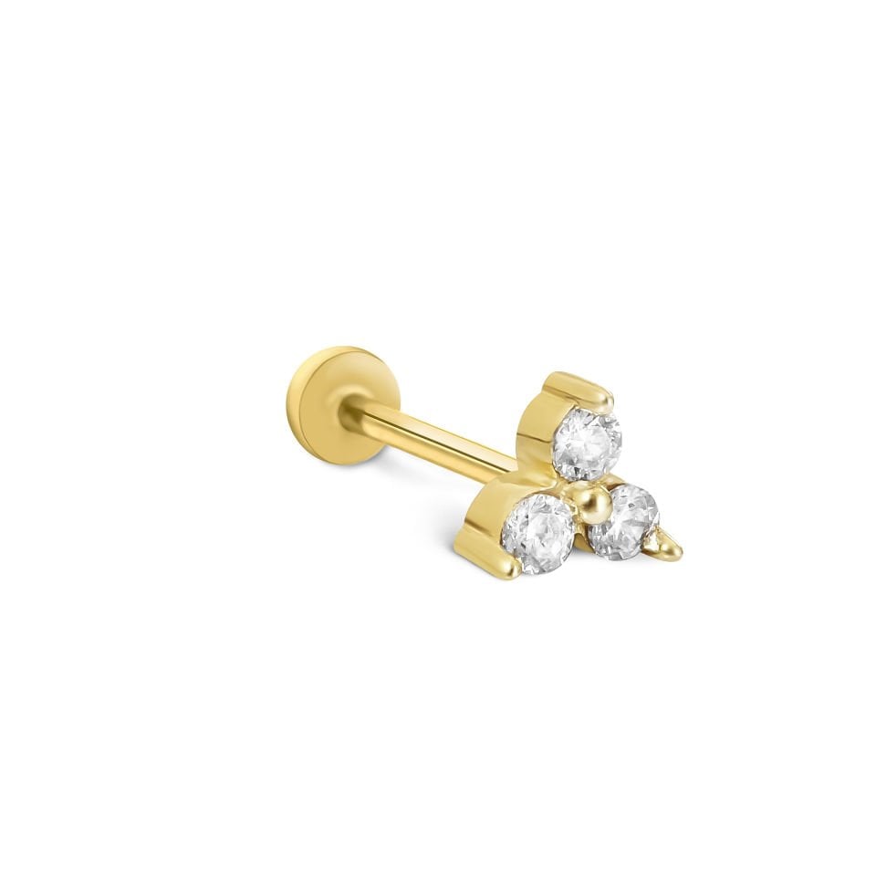 Üç Taş Tragus Piercing