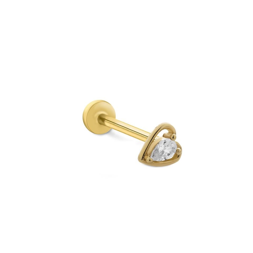 Frame Kalp Tragus Piercing