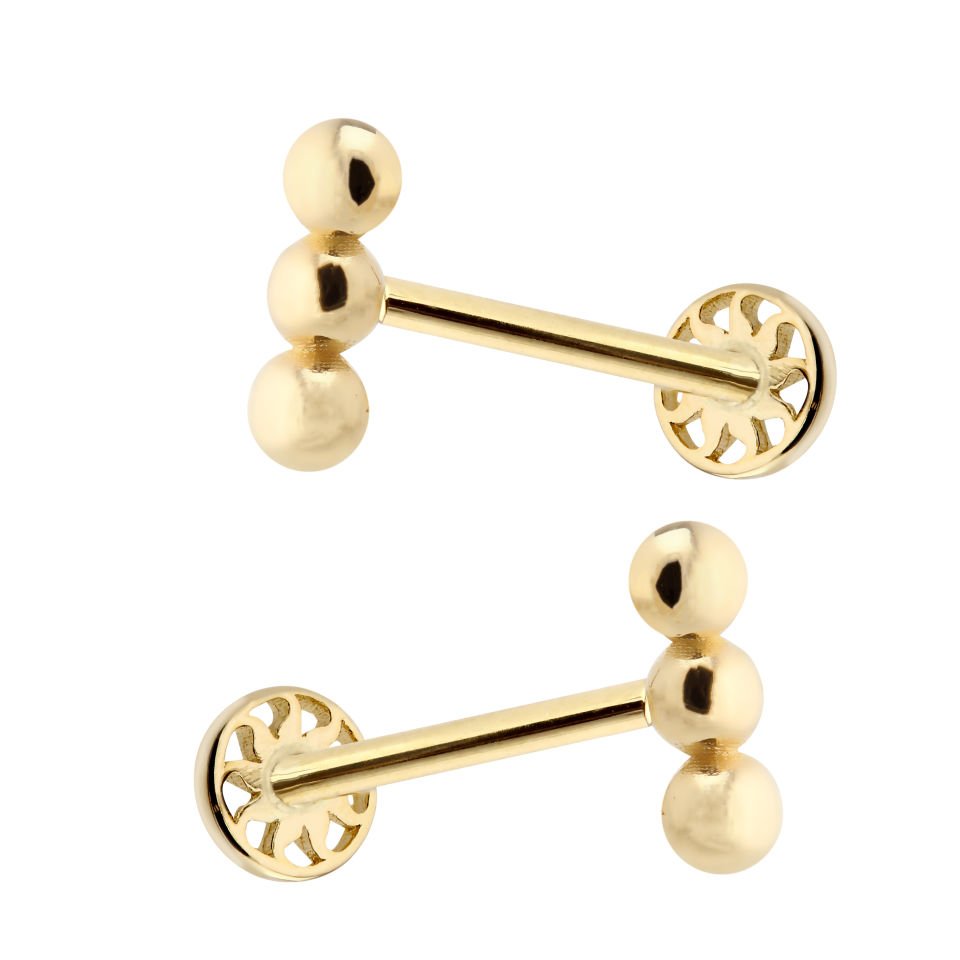 Üçlü Top Tragus Piercing