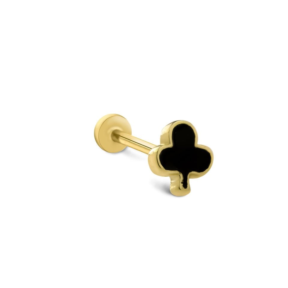 Sinek Siyah Mineli Tragus Piercing