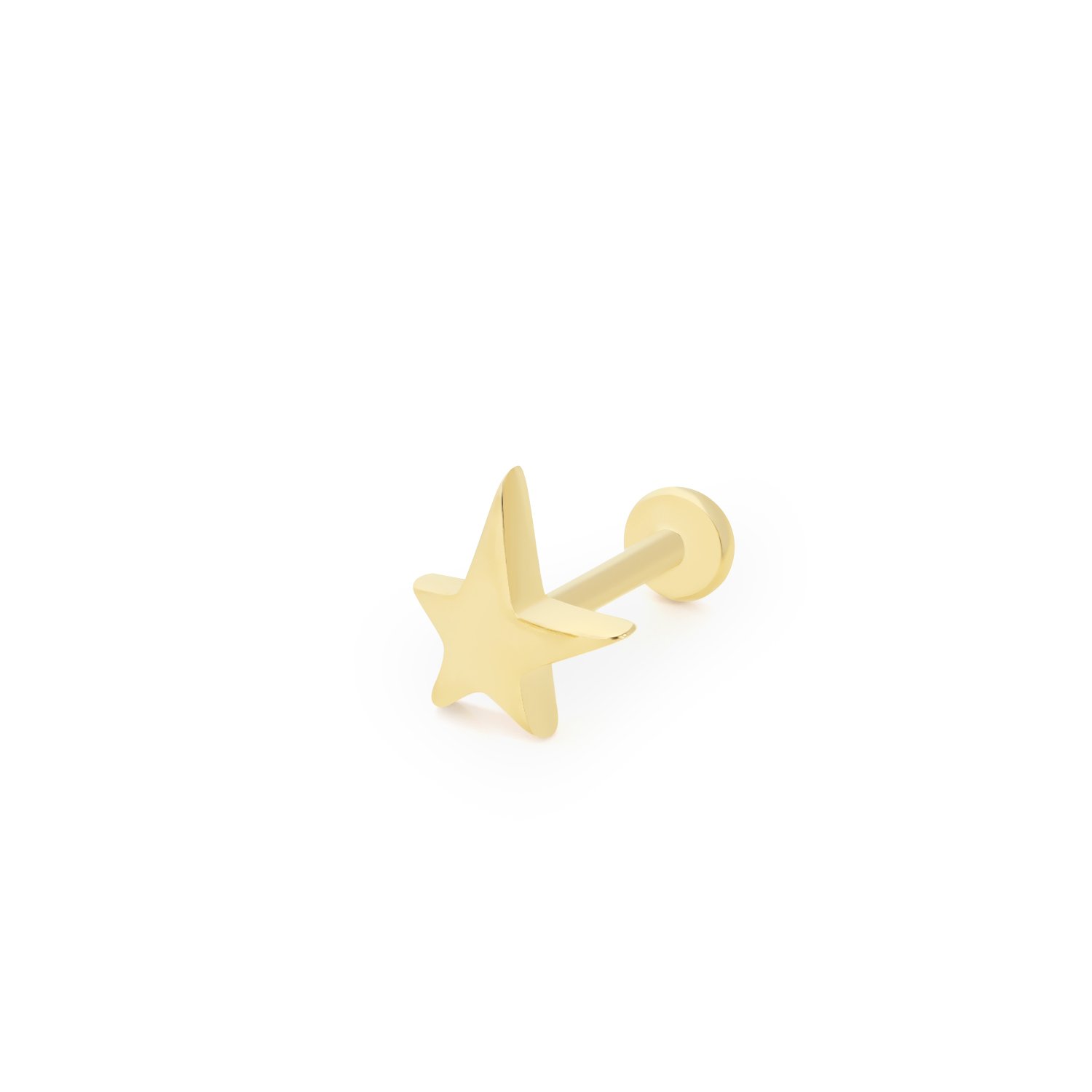 Asimetrik Küçük Yıldız Tragus Piercing