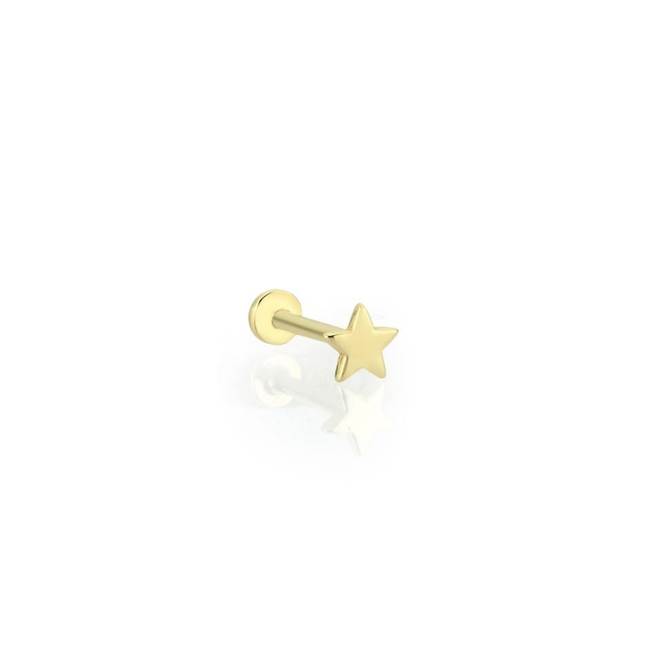 Minimal Yıldız Tragus Piercing