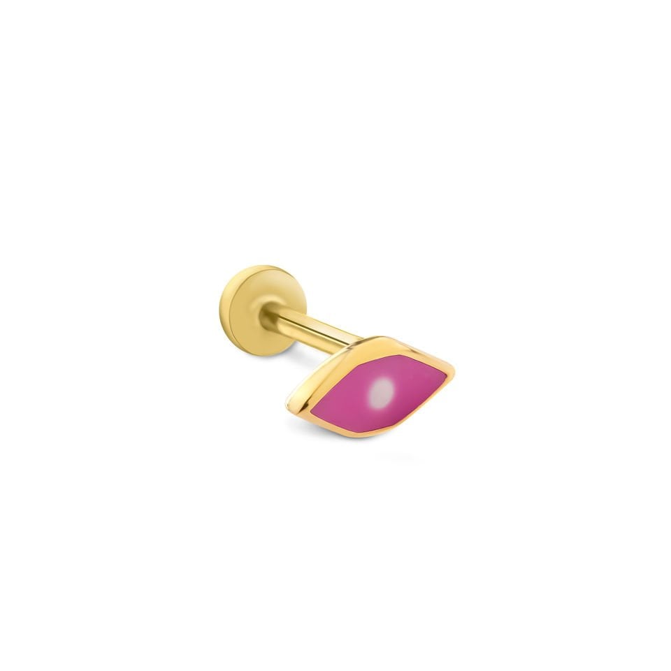 Pink Göz Tragus Piercing