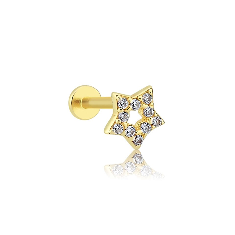 Taşlı Yıldız Tragus Piercing