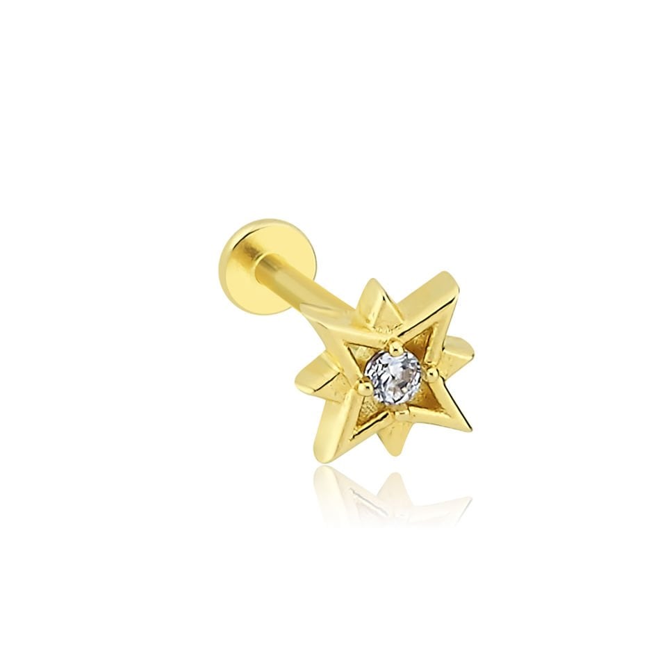 Tektaş Kutup Yıldızı Büyük Tragus Piercing