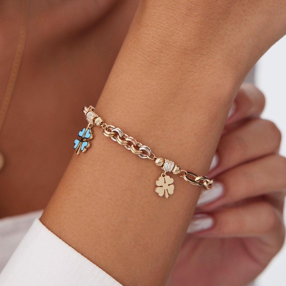 Üç Renkli Charm Bileklik