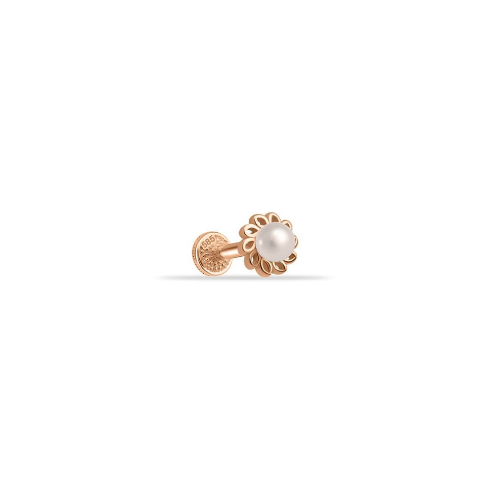 Yapraklı İnci Tragus Piercing