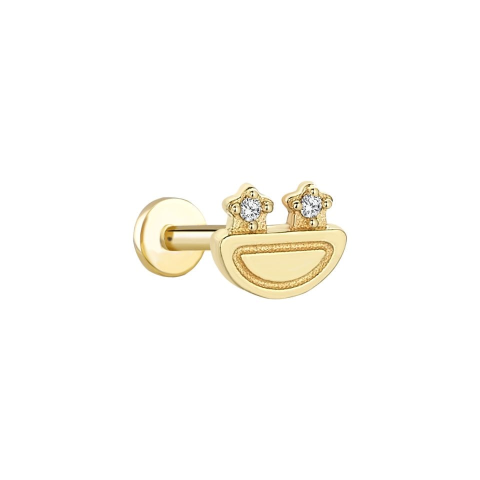Star Kurbağa Tragus Piercing