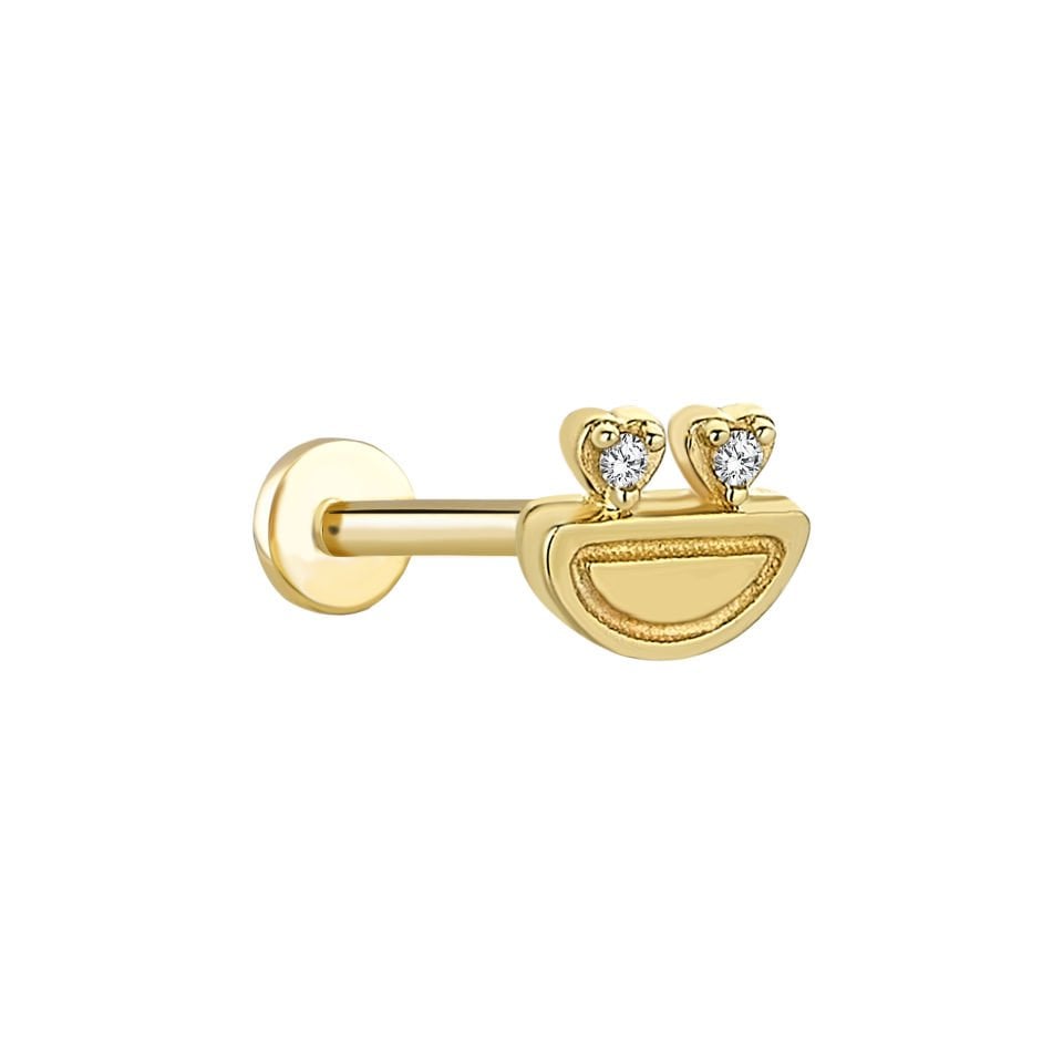 Kalp Kurbağa Tragus Piercing