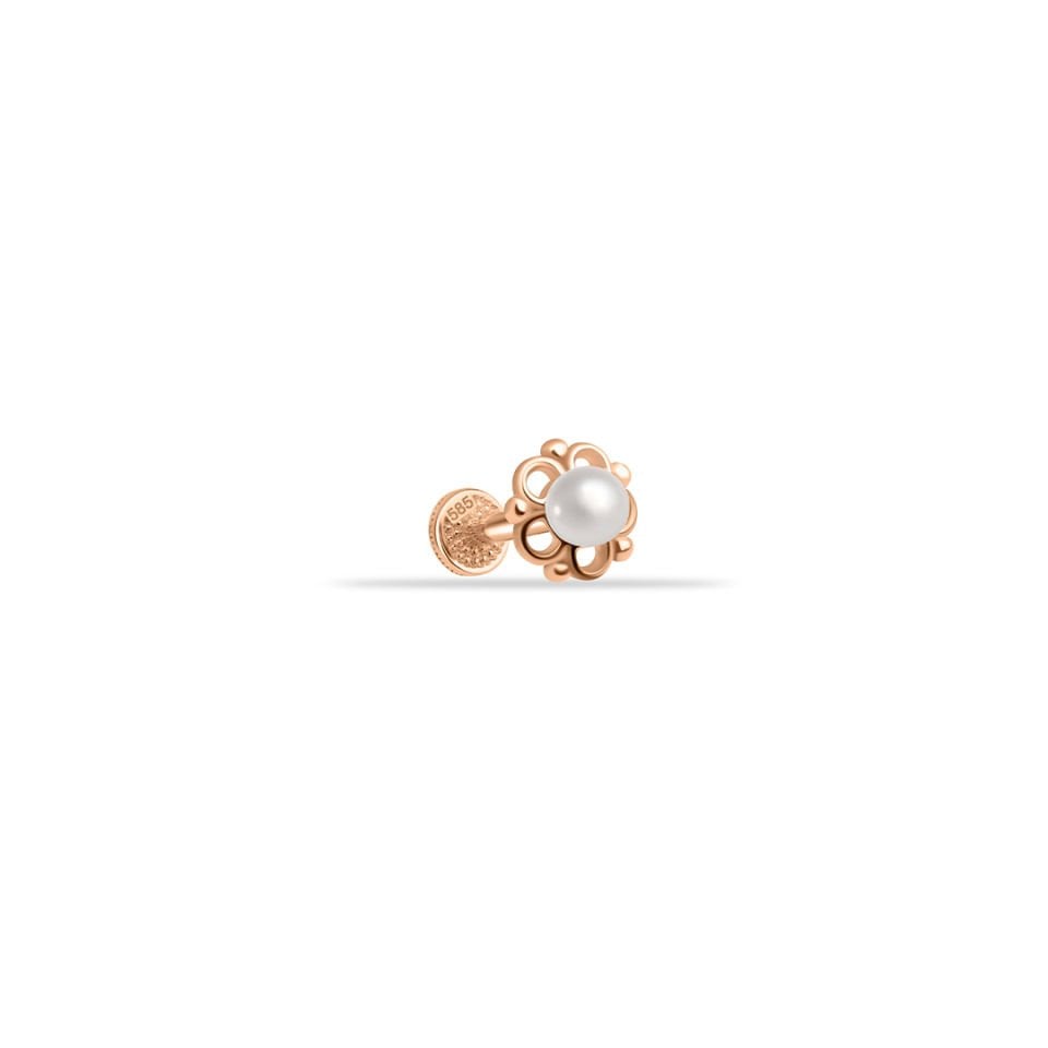 Papatya Model İncili Tragus Piercing