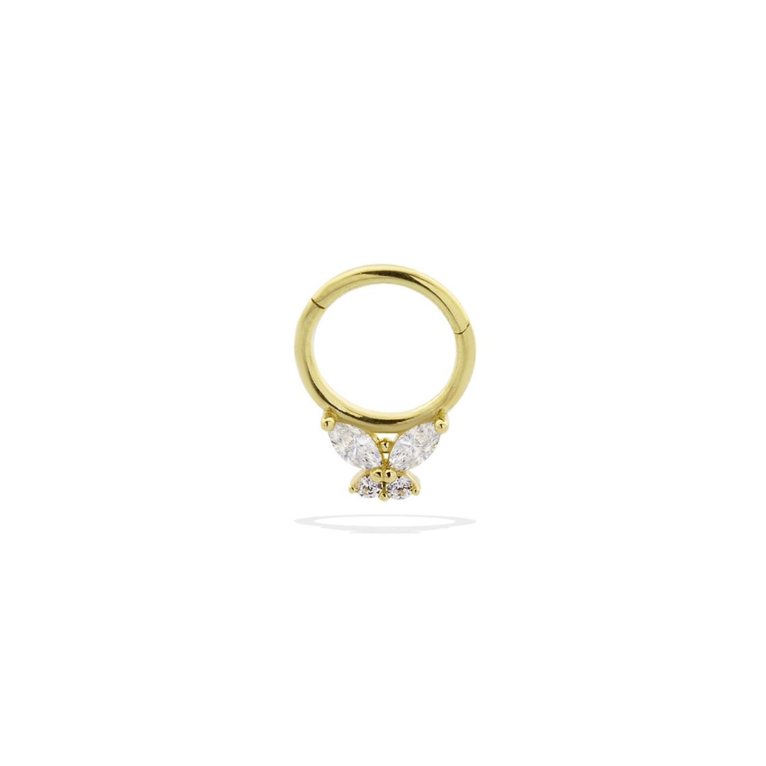 Markiz Taşlı Kelebek Helix Piercing