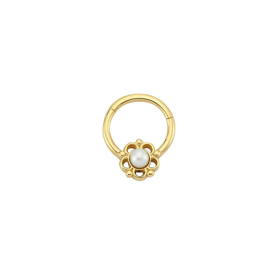 İncili Çiçek Helix Piercing