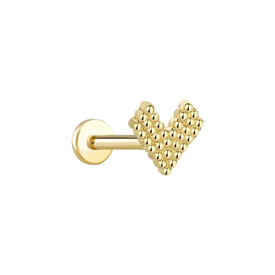 Point Kalp Tragus Piercing