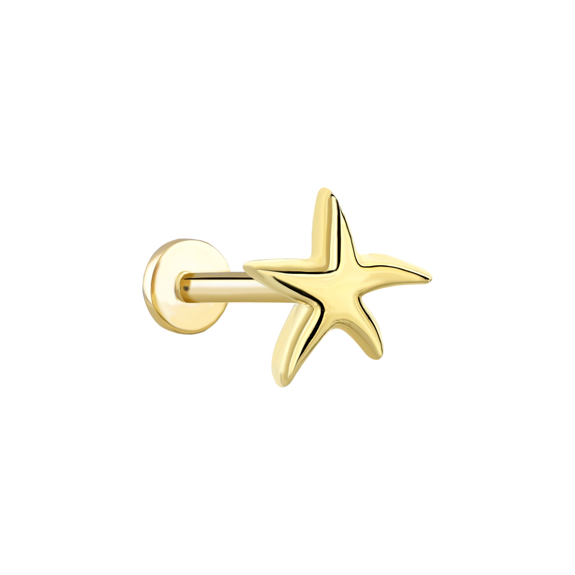 Simple Star Tragus Piercing
