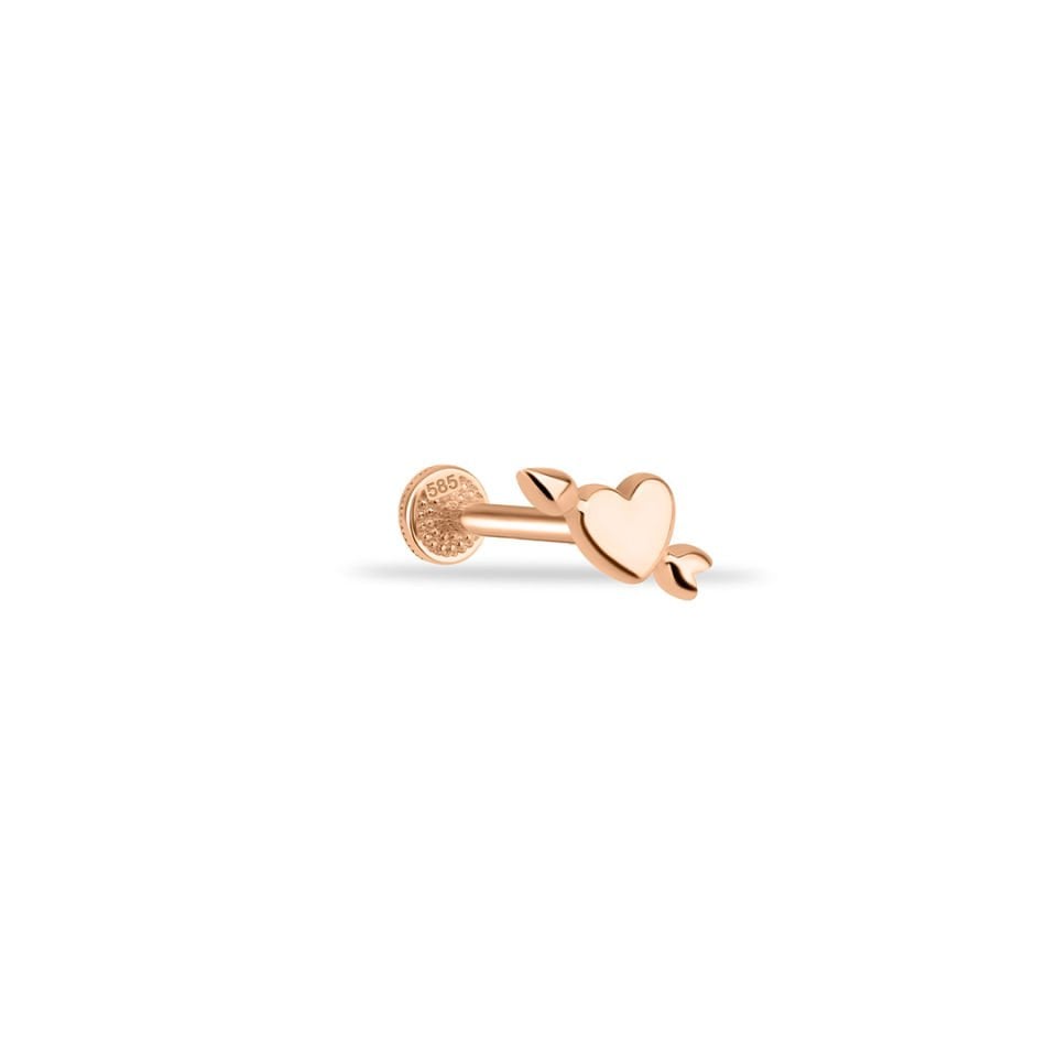 Aşk Oku Motifli Minimal Tragus