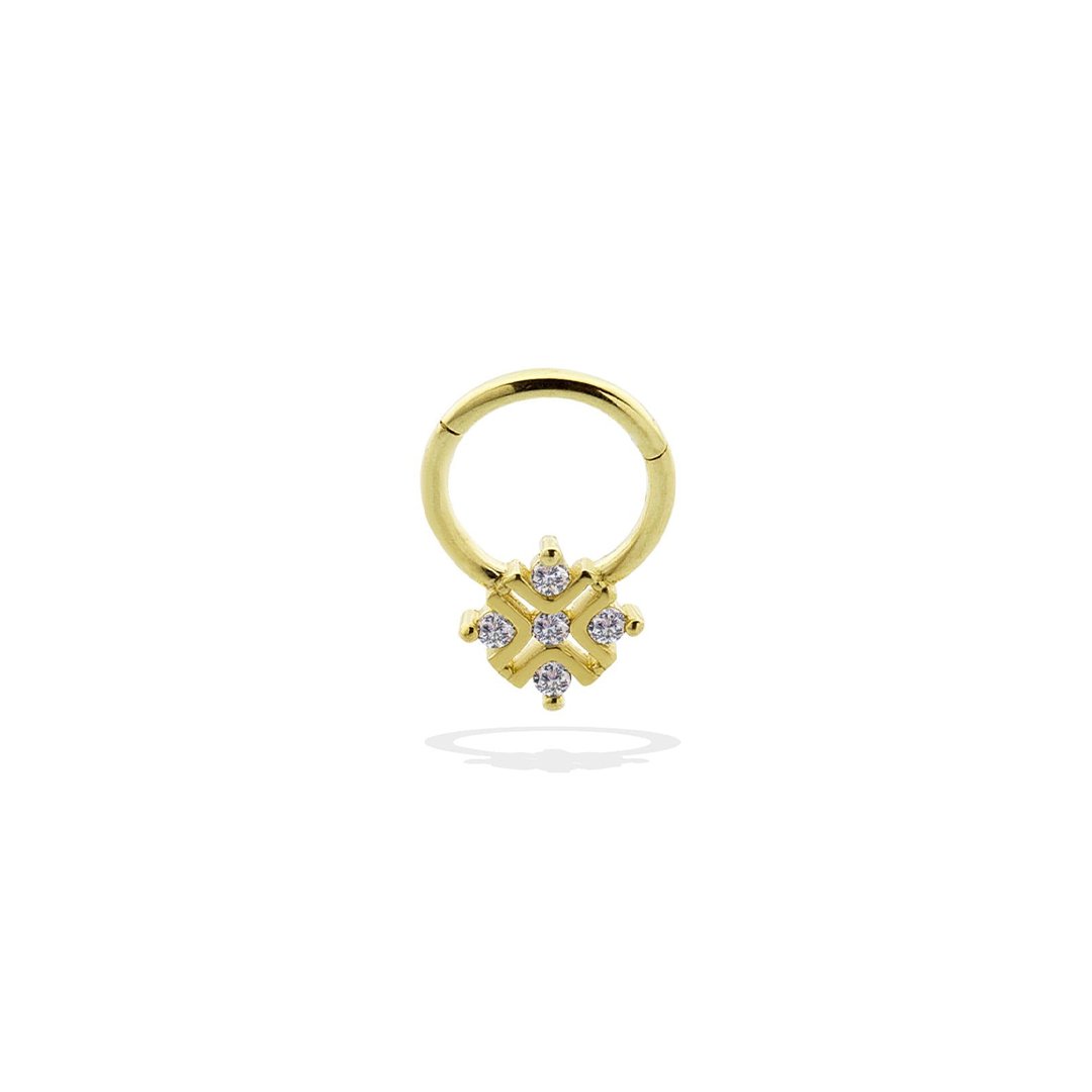 Taşlı X Helix Piercing