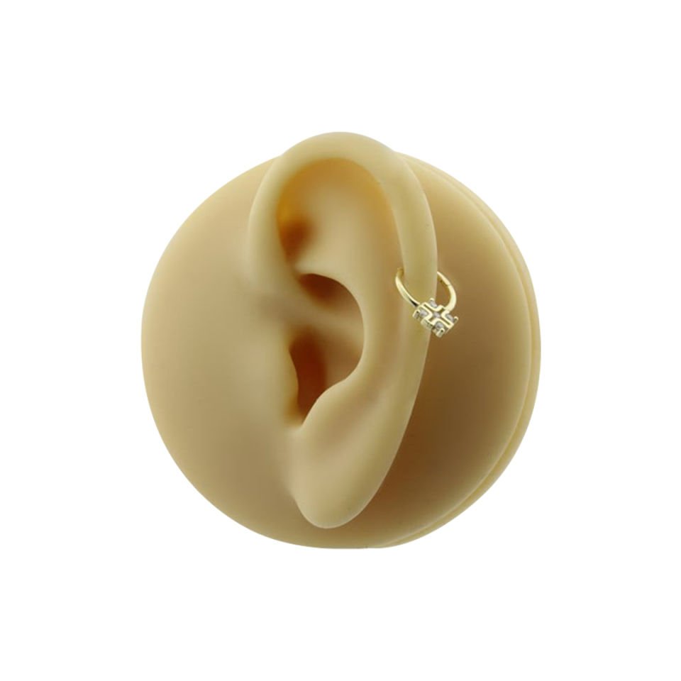 Taşlı X Helix Piercing