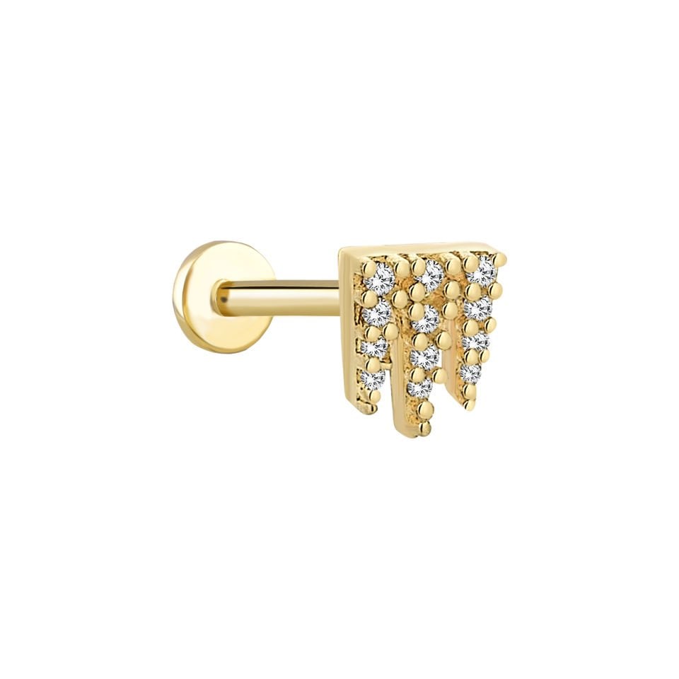 Sarkıt Sıra Taşlı Tragus Piercing