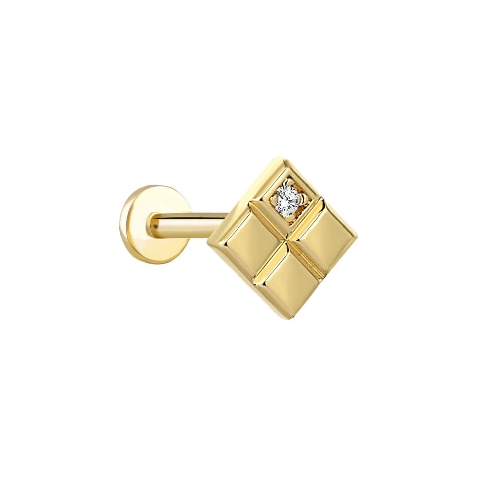 Baklava Taşlı Tragus Piercing
