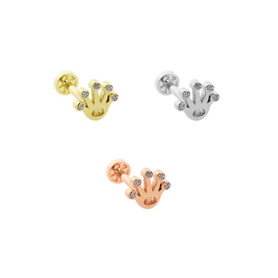 Ucu Taşlı Taç Tragus Piercing