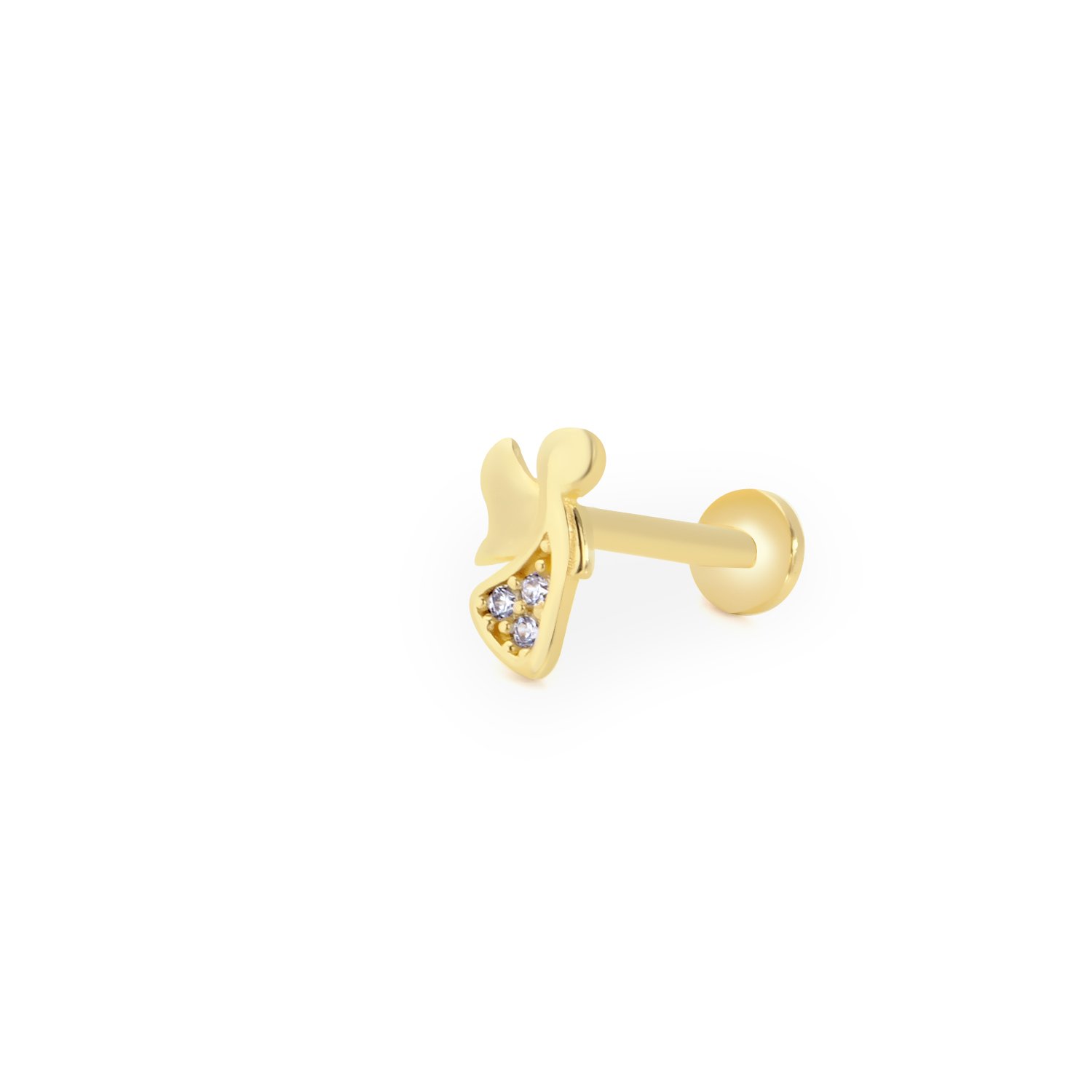 Taşlı Melek Figür Tragus Piercing
