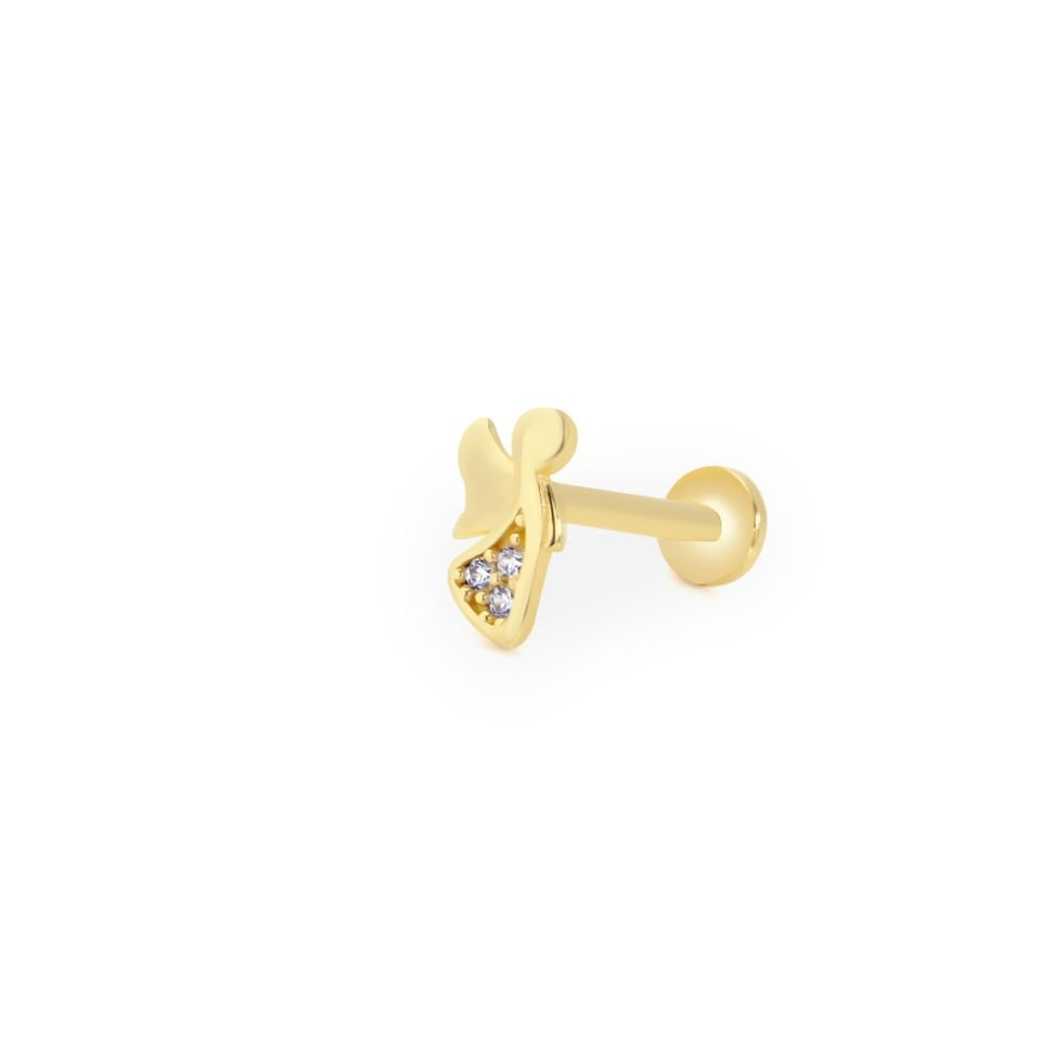 Taşlı Melek Figür Tragus Piercing