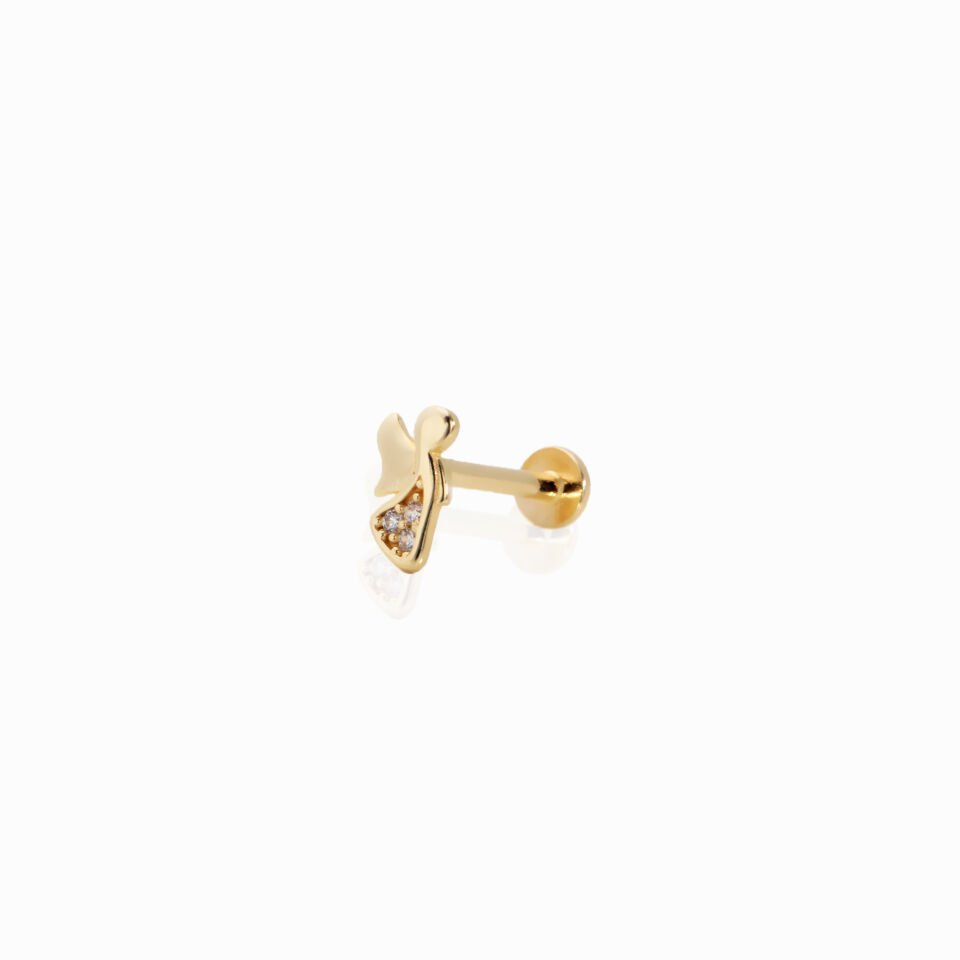 Taşlı Melek Figür Tragus Piercing
