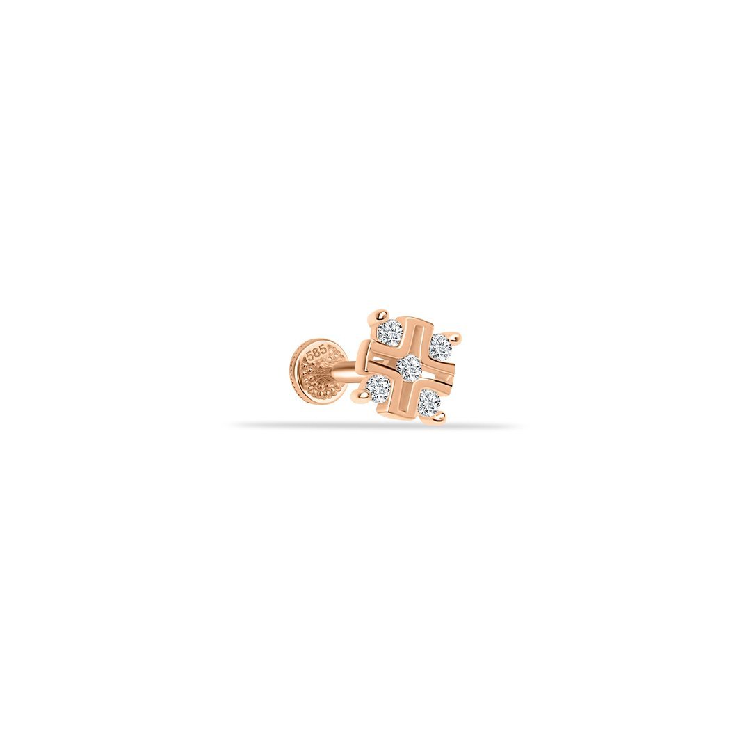 Taşlı Çark Tragus Piercing