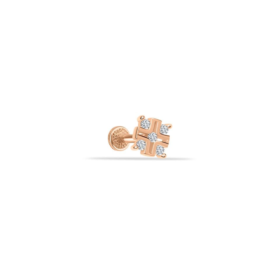 Taşlı Çark Tragus Piercing