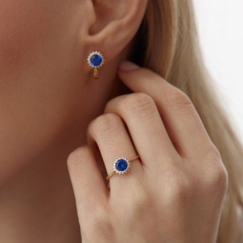 Safir Görünümlü Round Set