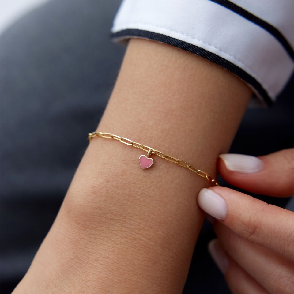 Pink Love Charm Bileklik