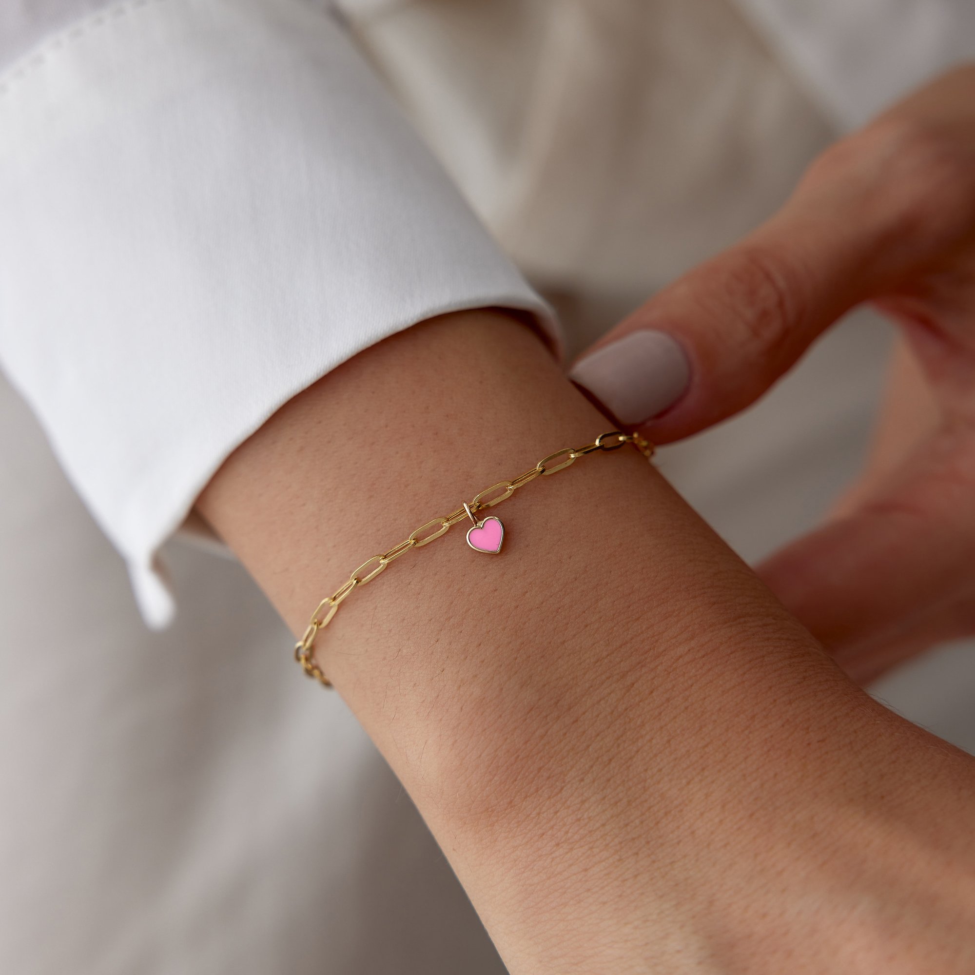 Pink Love Charm Bileklik