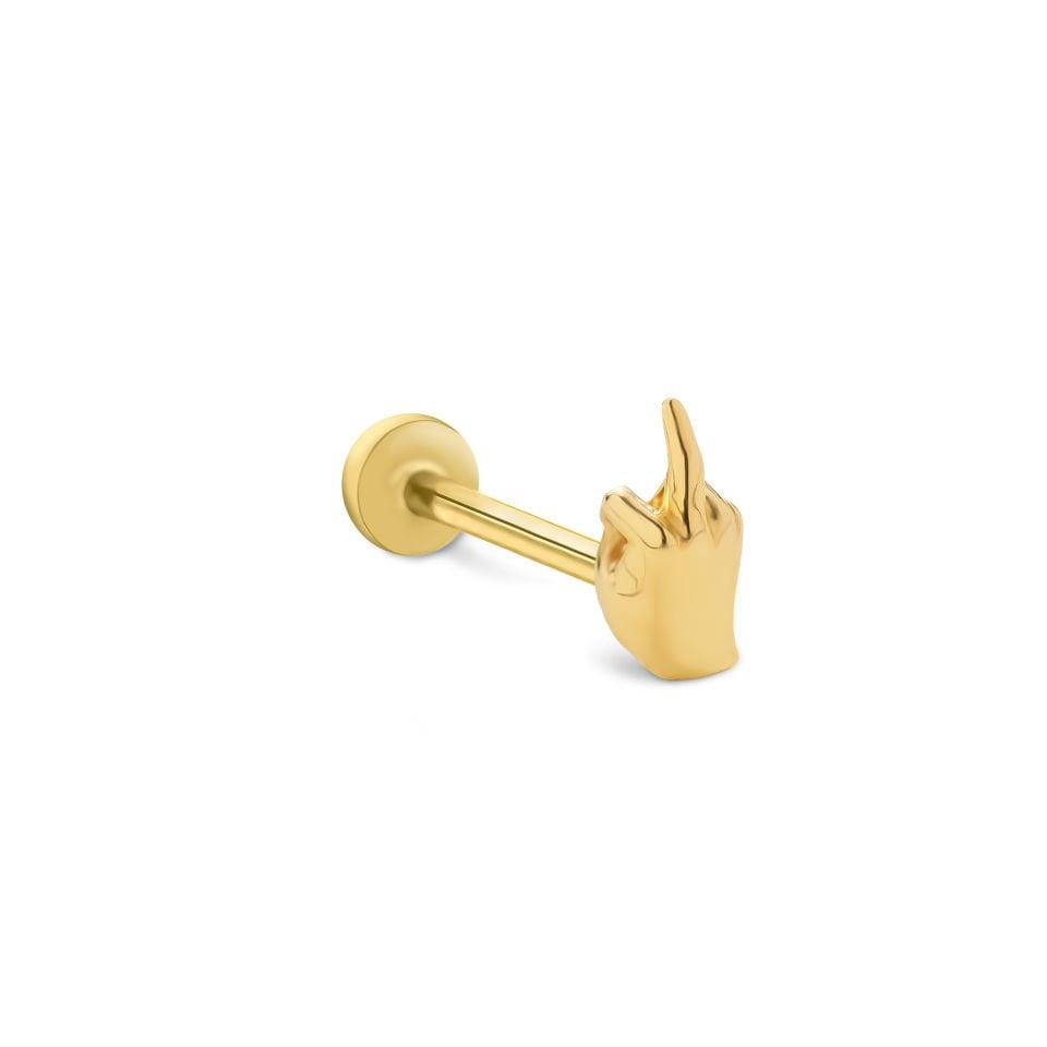 Parmak İşareti Tragus Piercing