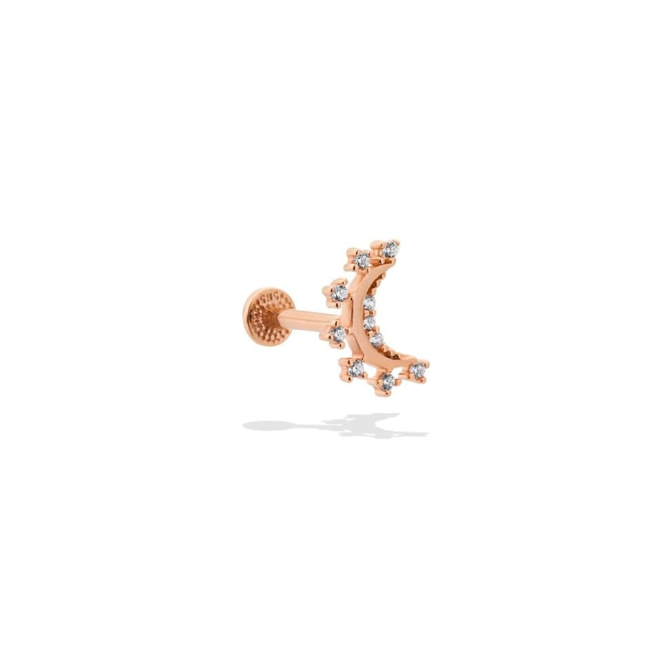 Parlayan Ay Tragus Piercing