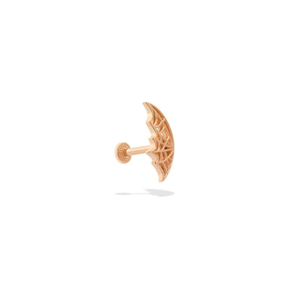 Yarı Örümcek Ağı Tragus Piercing