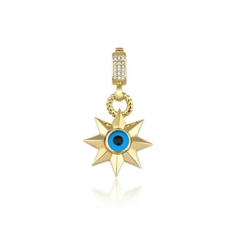 Nazar Boncuklu Yıldız Charm