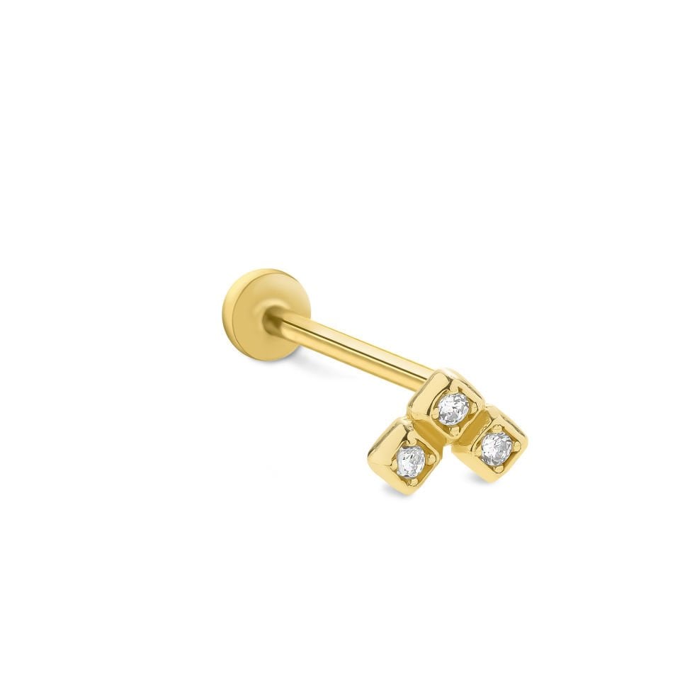 Triple Kare Tragus Piercing
