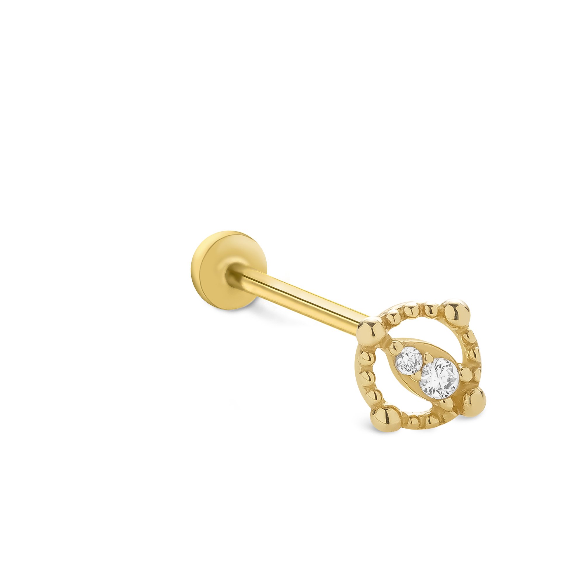 Daire Noktalı Tragus Piercing