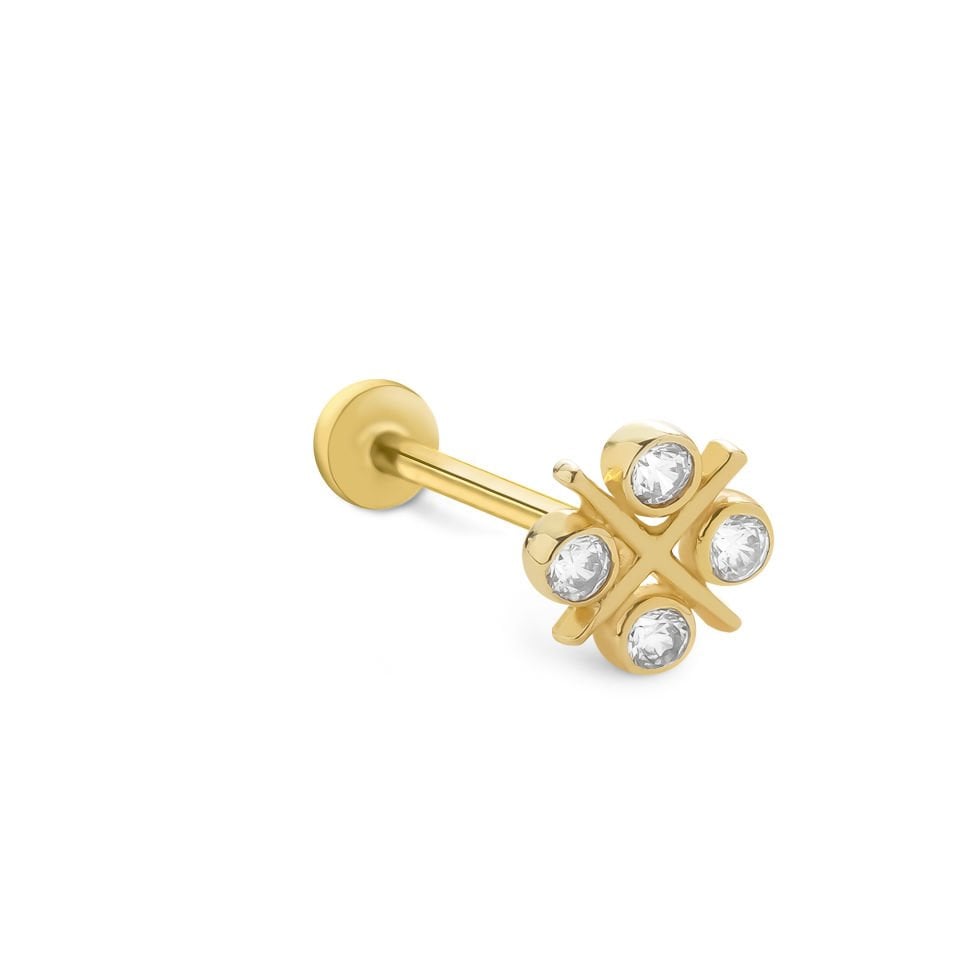 X Taş Tragus Piercng