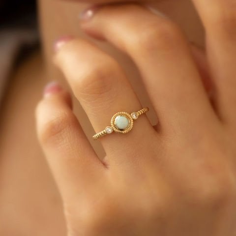 Opal Ay Taşı Yüzük