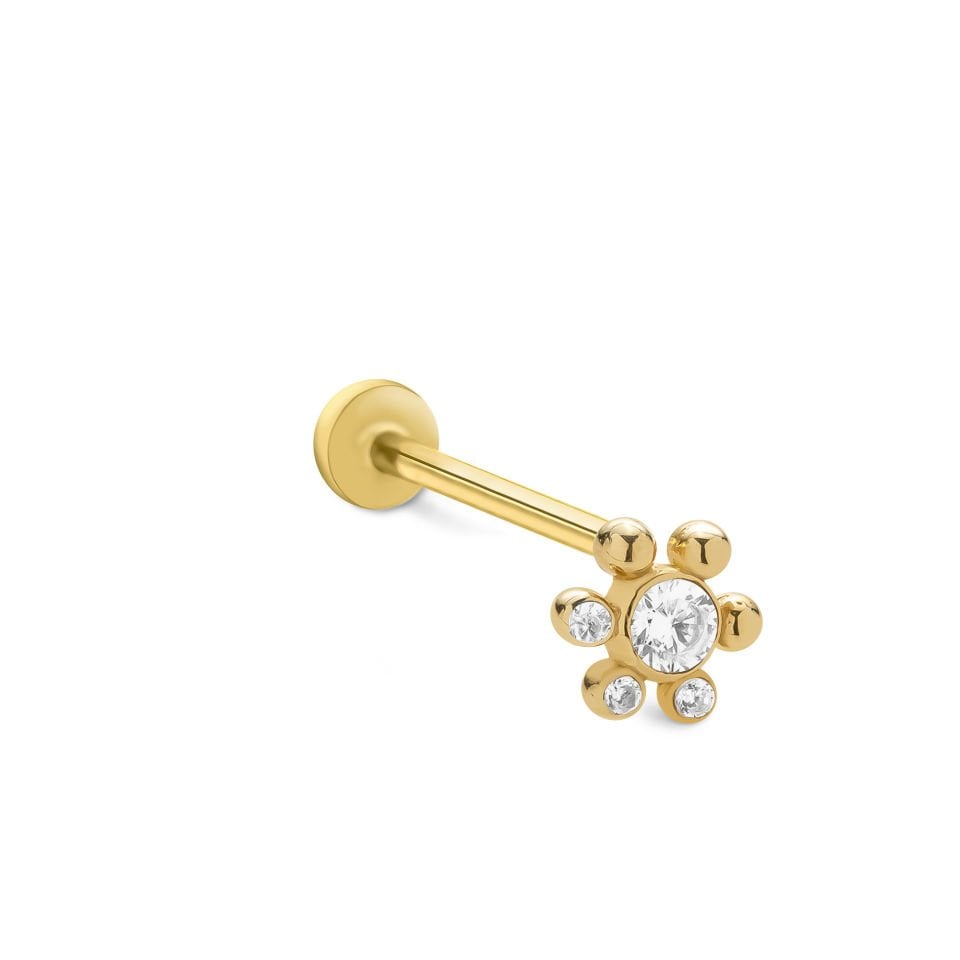 Stone Point Tragus Piercing