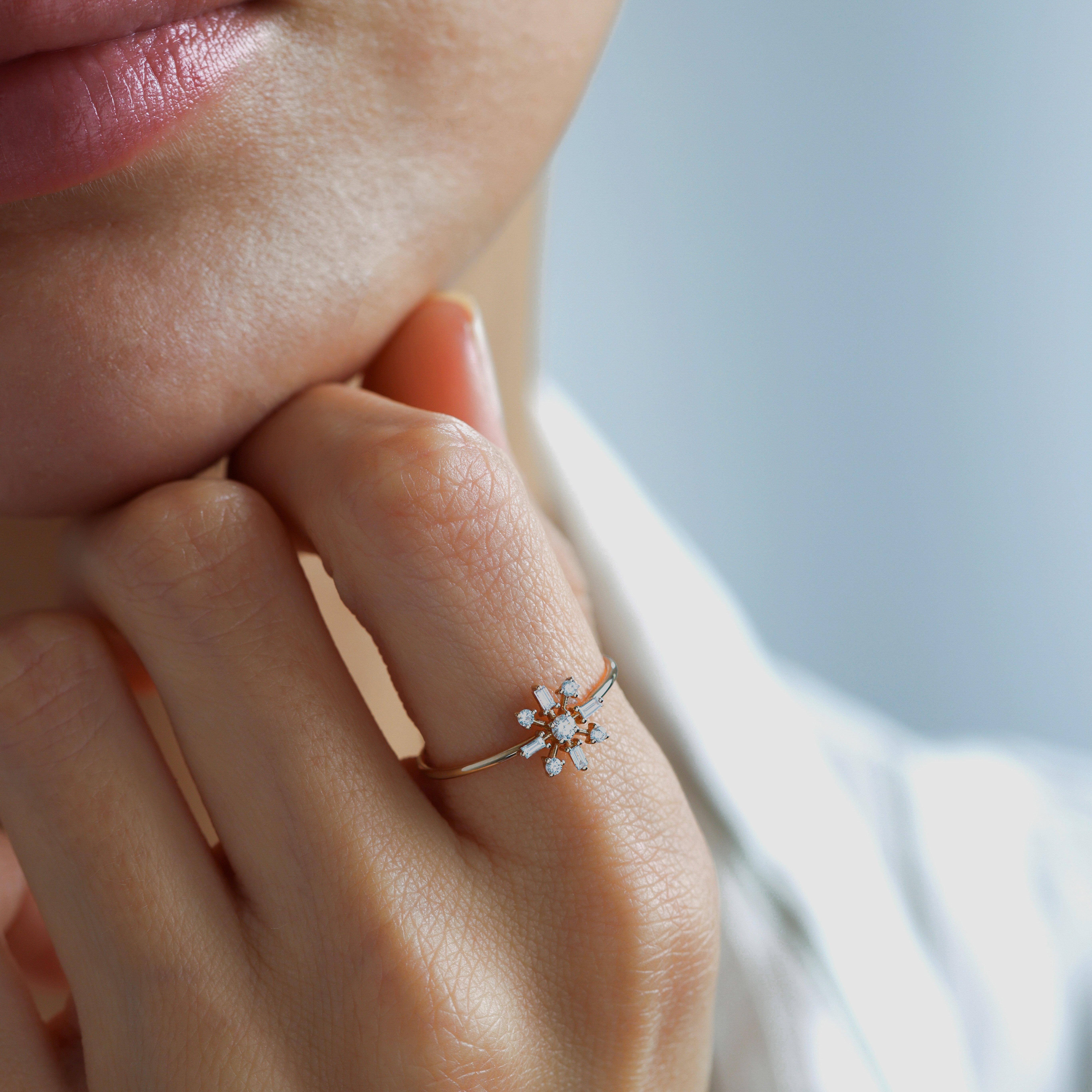 0.16 Ct Quil Pırlanta Taşlı Yüzük