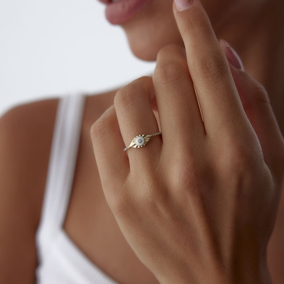 0.47 Ct Pırlanta Eyes Yüzük