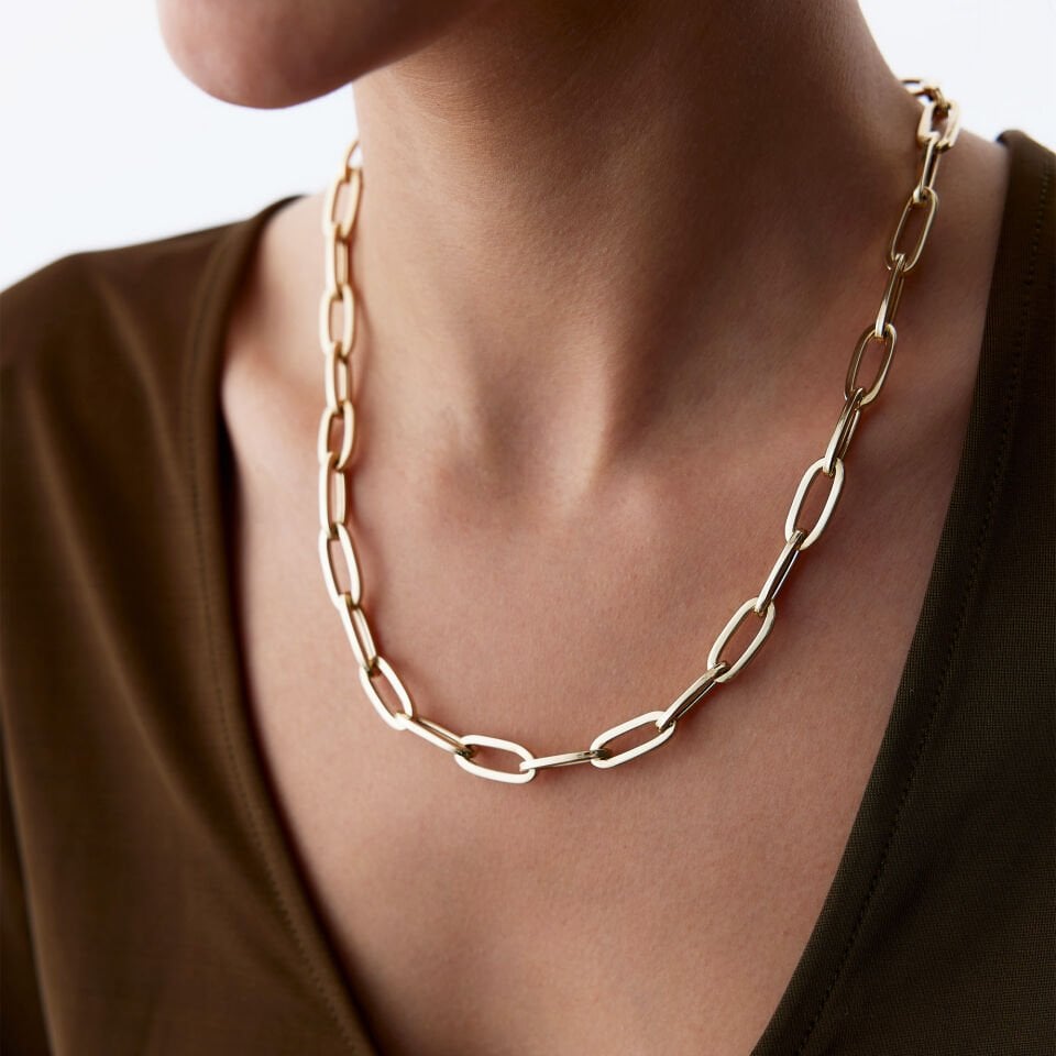 Oval Ataç Zincir Set