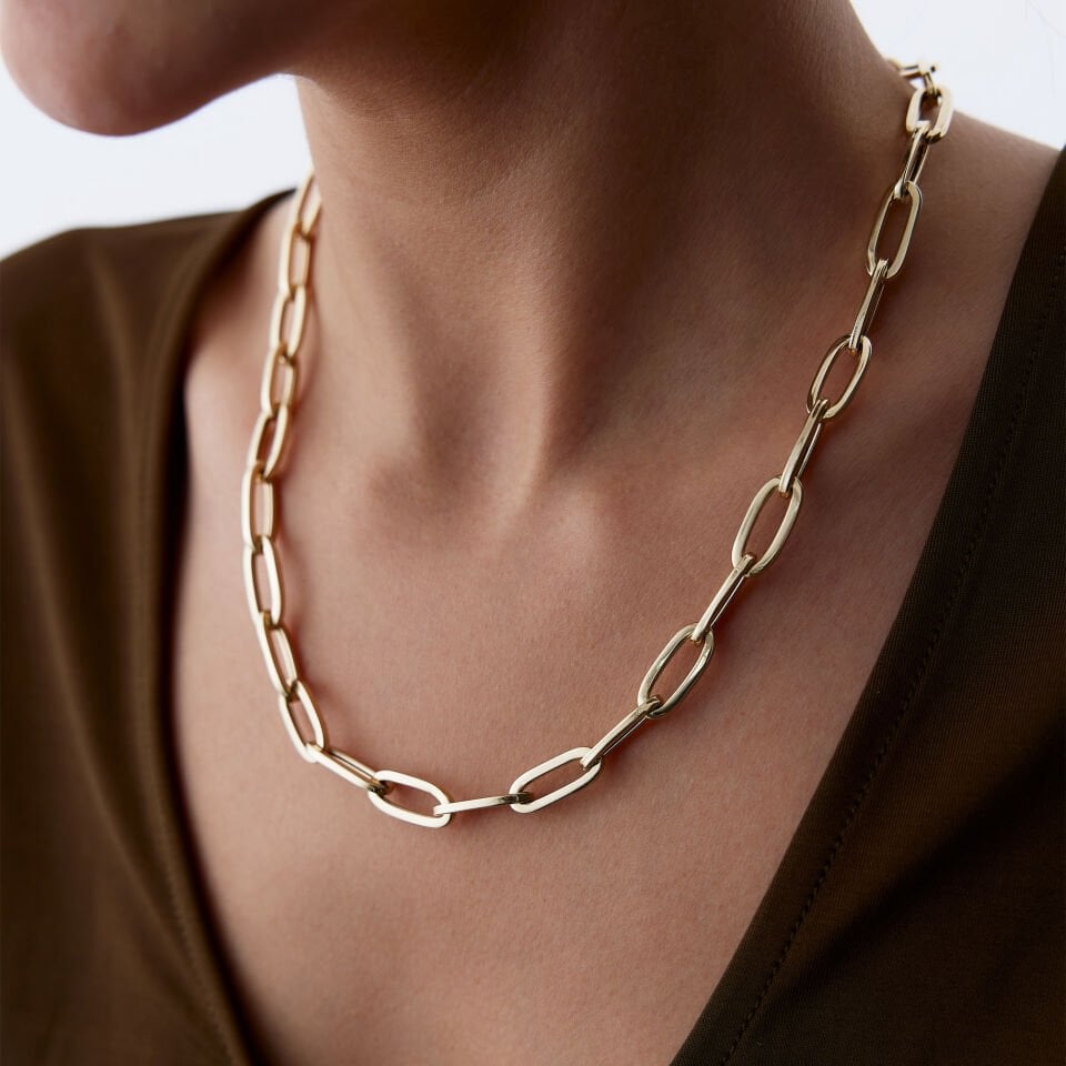Oval Ataç Zincir Set