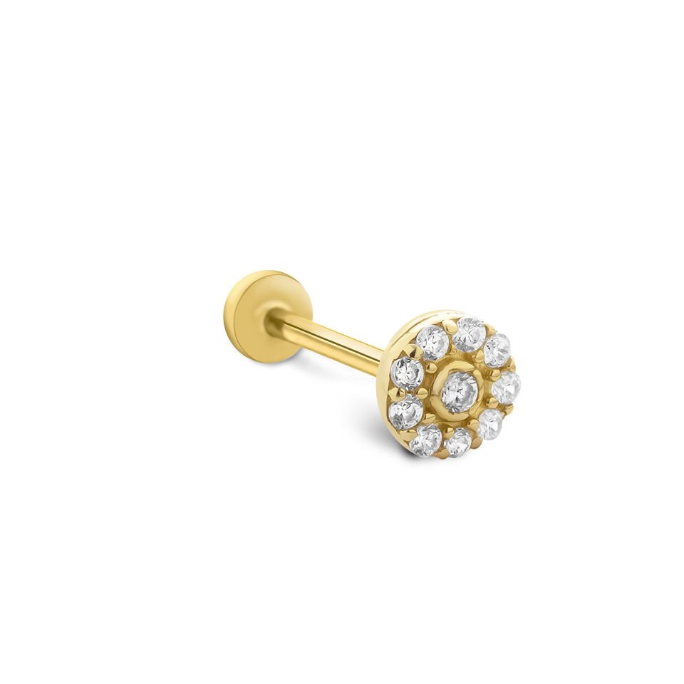 Ball Çiçek Tragus Piercing