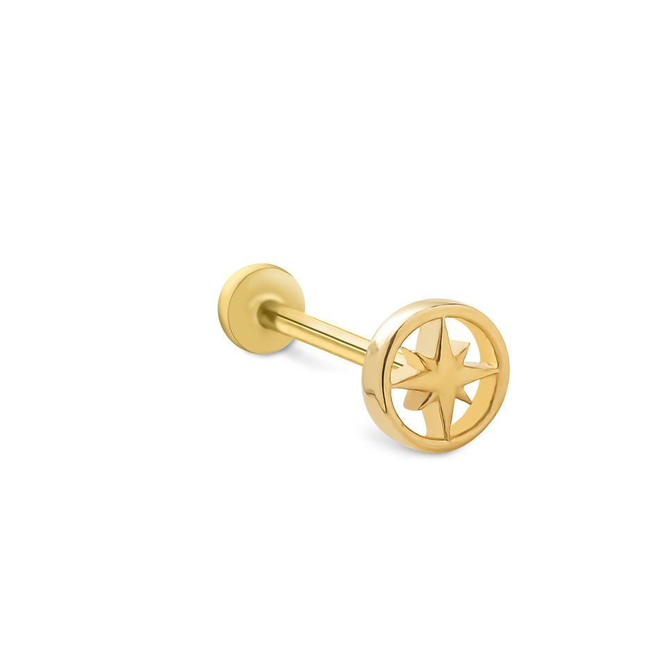 Daire Kuzey Yıldızı Tragus Piercing